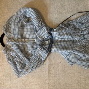 Love shack fancy gingham dress size smalll